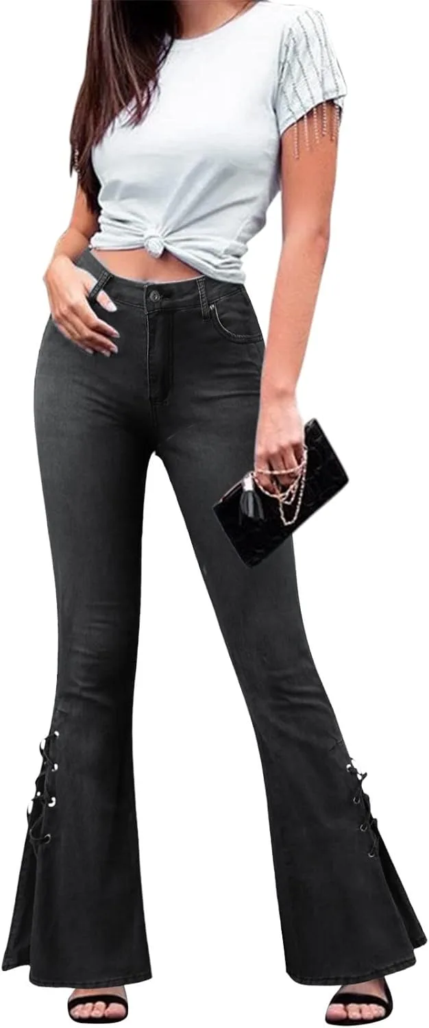

Джинсы для женщин Slim Fit High Waist Stretchy Denim Pants Vintage