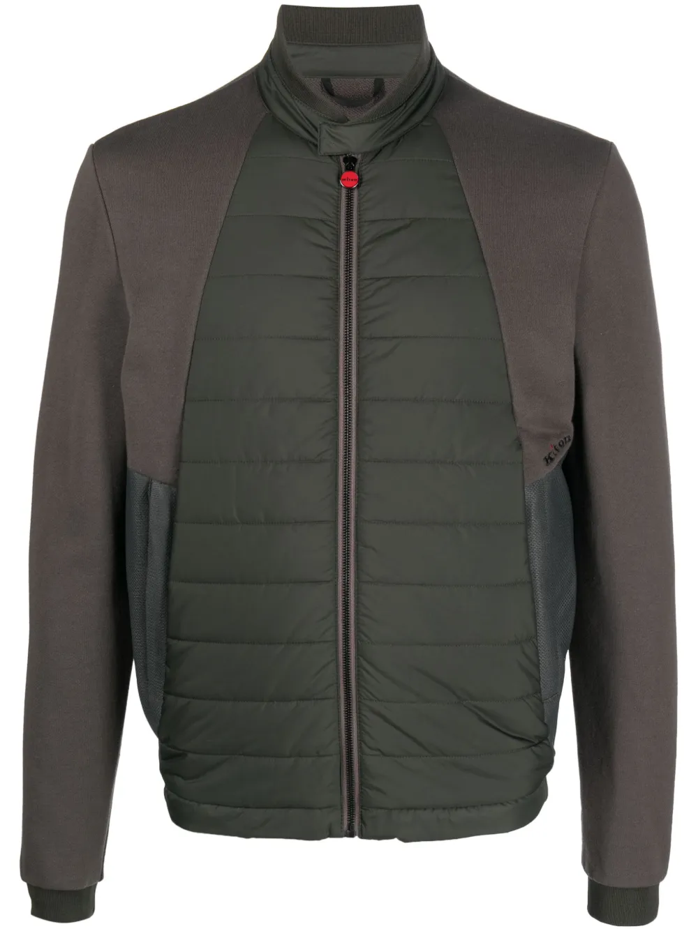

Стеганая куртка Blouson на молнии Kiton, зеленый