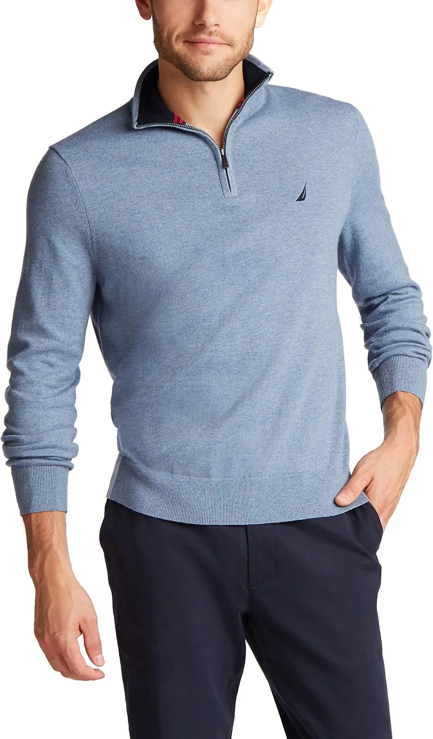 

Nautica Men's Quarter-zip Sweater