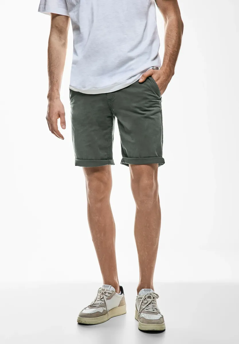 

Брюки-чиносы STREET ONE MEN из хлопка с стрейчем, зеленый