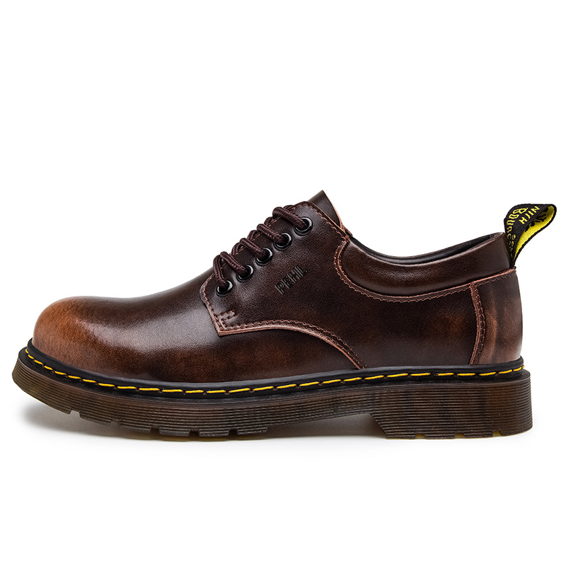 

PEHL Мужские повседневные туфли мужские низкие тёмно-коричневые, цвет Dark Brown