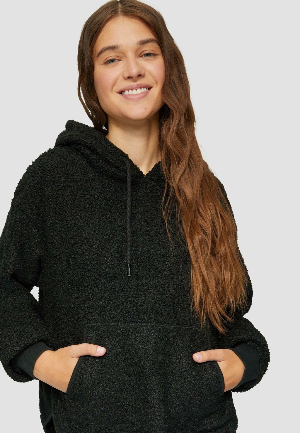

Флисовый джемпер QS, черный