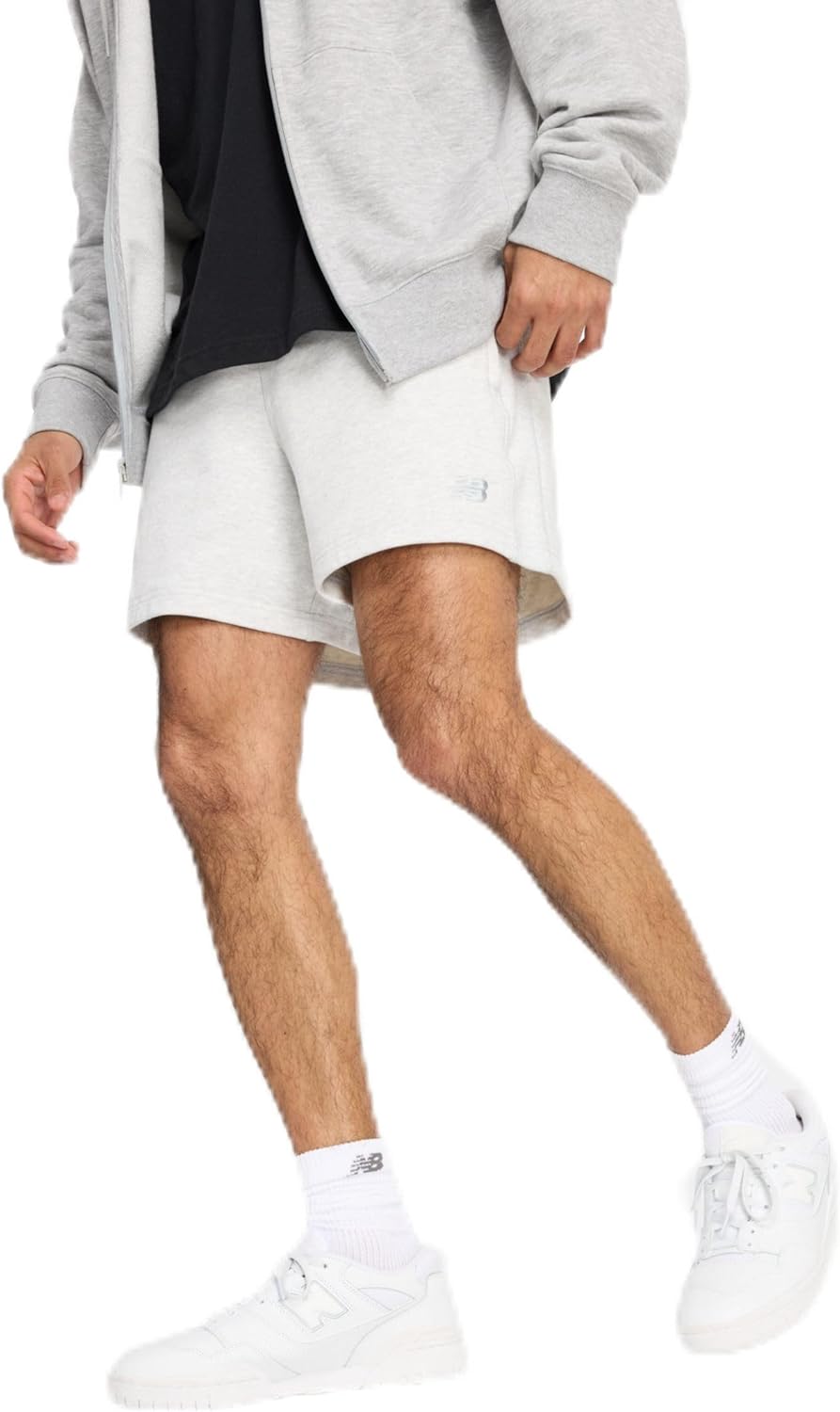 

Мужские спортивные шорты из французского терри New Balance, 5 дюймов, Ash Heather