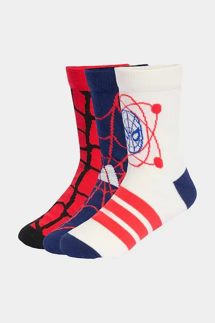 Носки детские Marvel 3 шт Adidas Performance, красный
