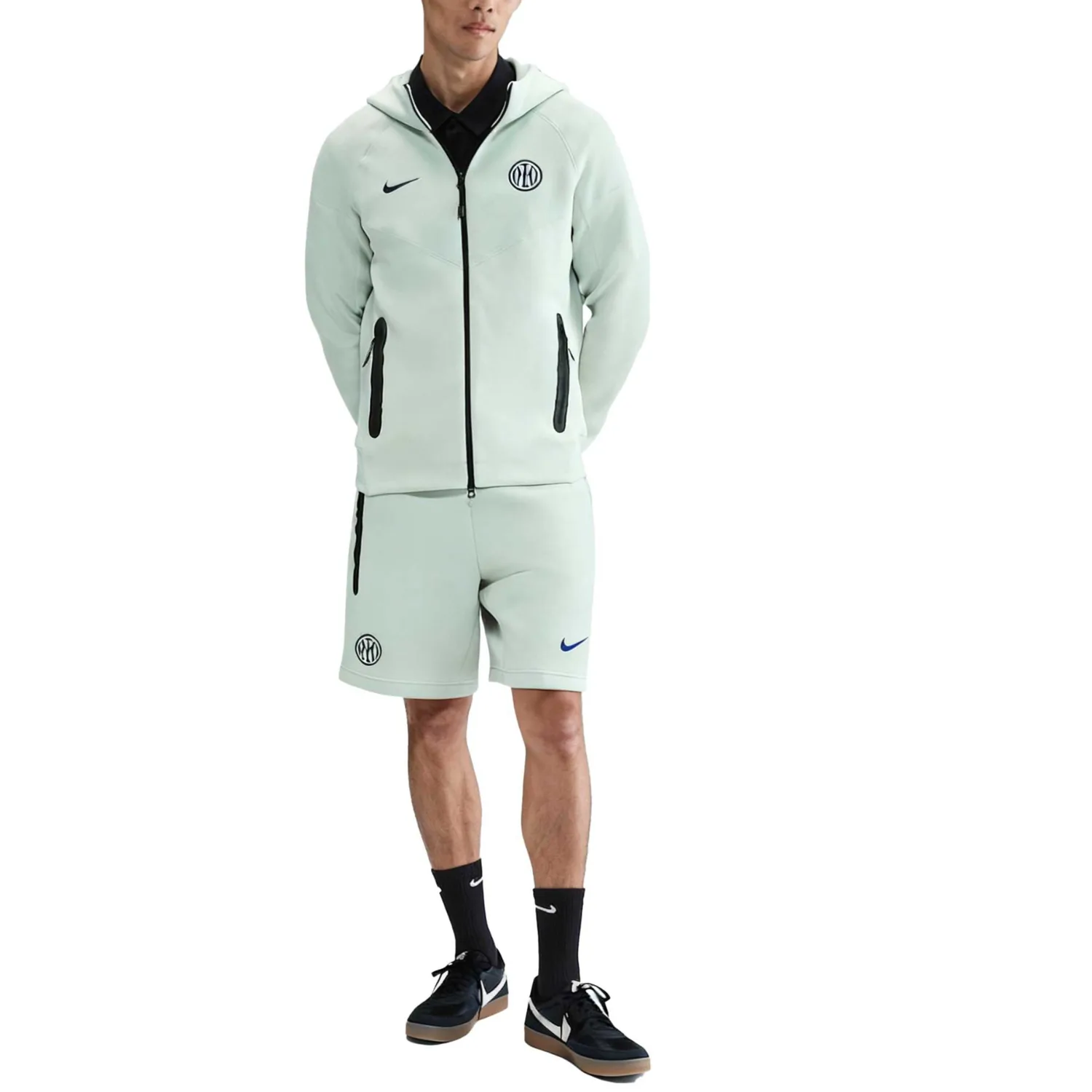 Свитшот Inter Milan мужской Nike, haze серый/void синий — фото 3