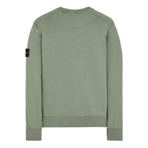 Футболка STONE ISLAND Crewneck Sweatshirt 'Sage', зеленый — фото 2