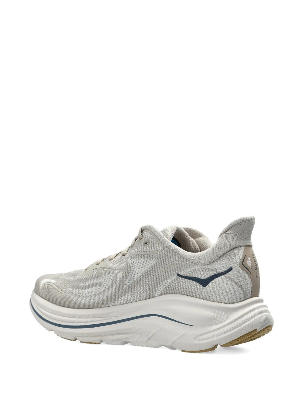 Кроссовки Hoka Clifton 10 на шнуровке, бежевый — фото 4