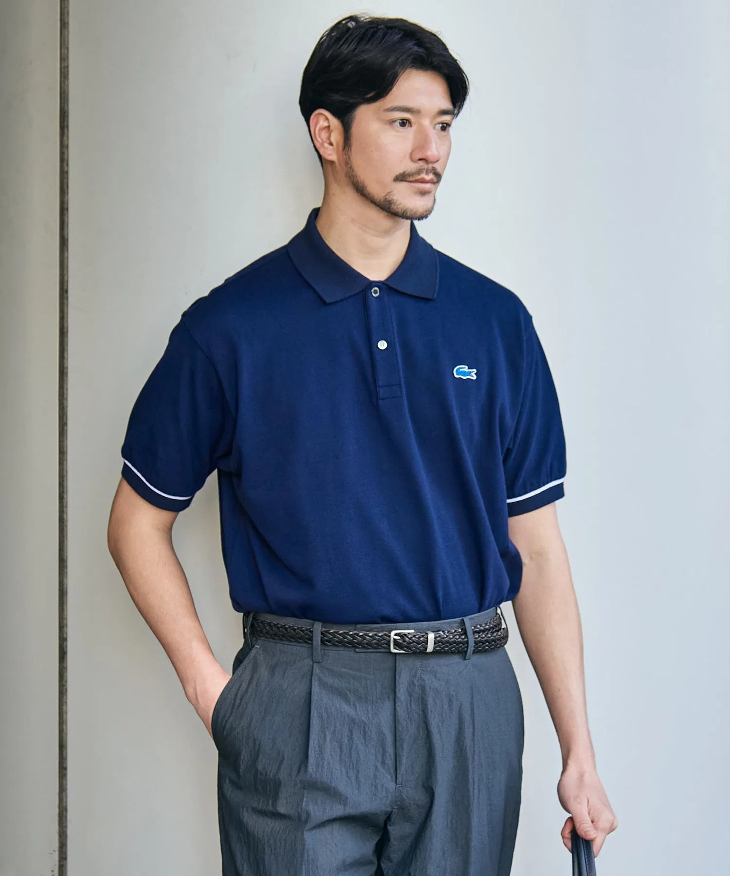 [Эксклюзивно для SHIPS] LACOSTE: Поло с отделкой «Шантильи» — фото 4