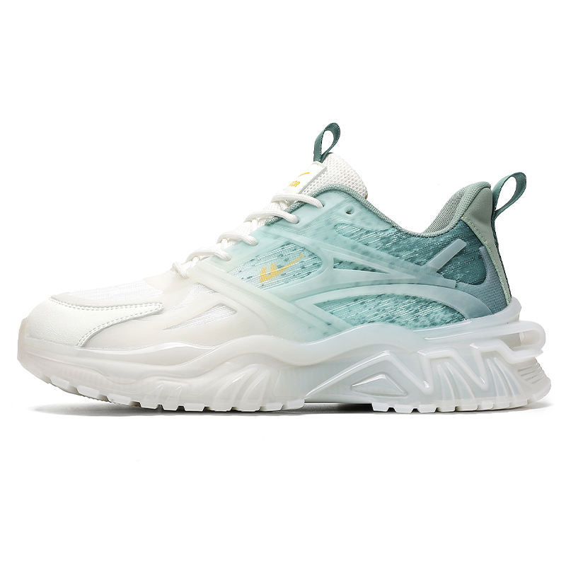 

WARRIOR Нескользящие износостойкие низкие повседневные туфли мужские, белые, зеленые