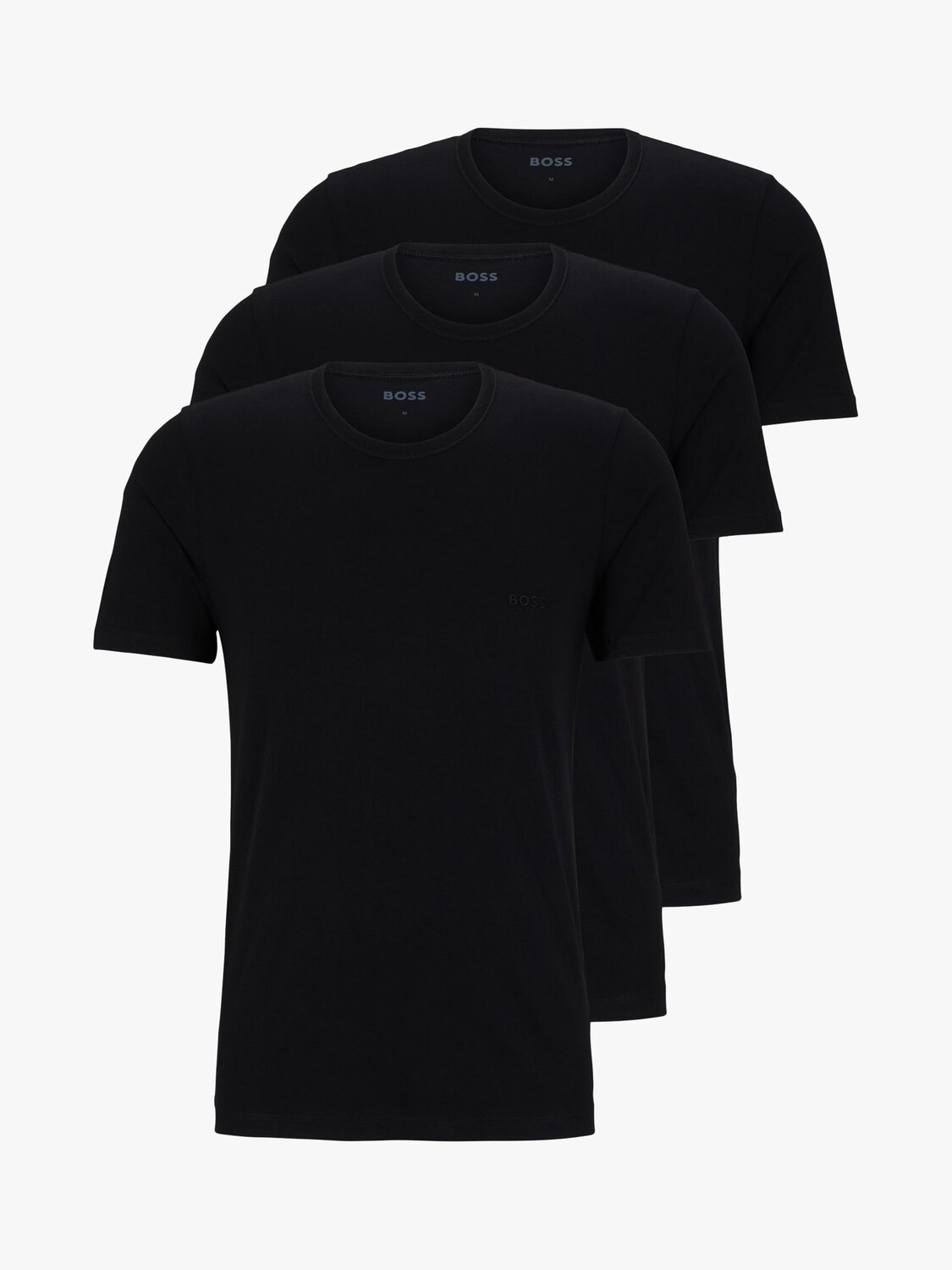

Хлопковая футболка HUGO BOSS с вышитым логотипом, 3 шт., черная, Черный, Хлопковая футболка HUGO BOSS с вышитым логотипом, 3 шт., черная