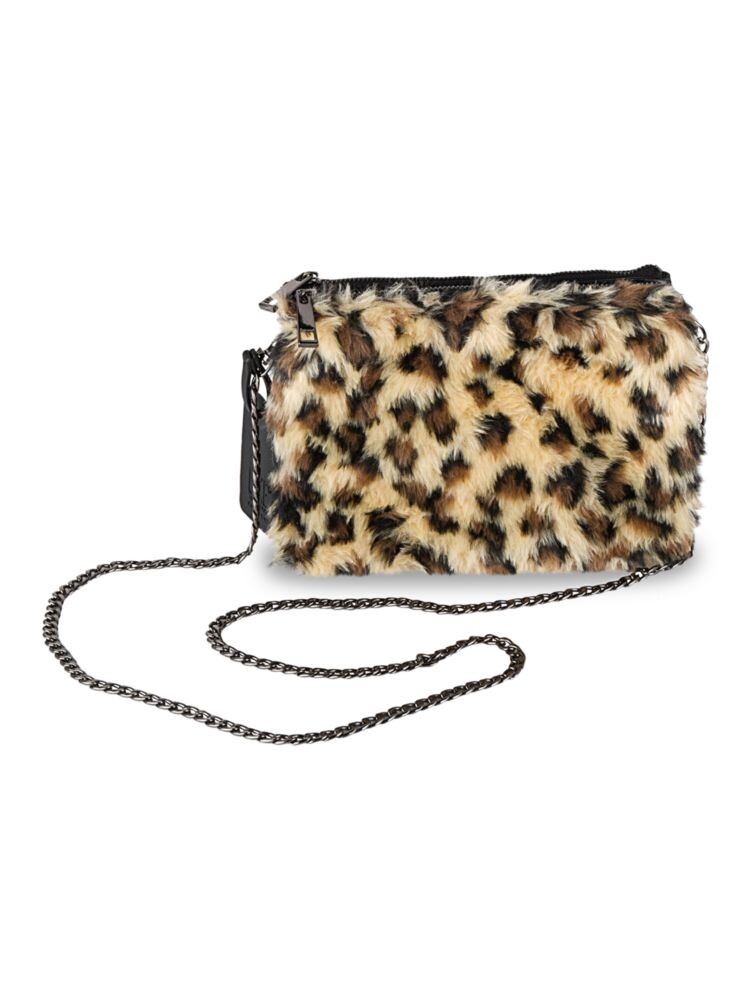 

Сумка через плечо из искусственного меха с цвет Leopardовым принтом Luxe Faux Fur, цвет Leopard