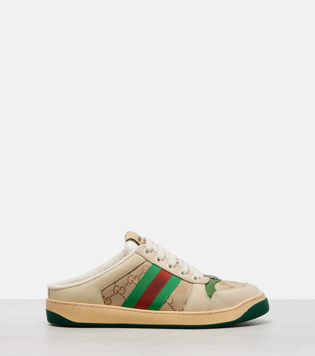 Кроссовки Web Stripe Screener Gucci, Ns/Dm/Vb/Ns-Nr-Ns/Mw — фото 4