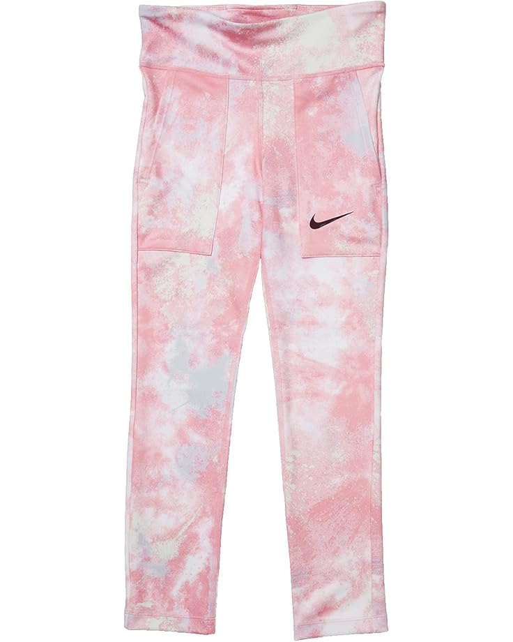 

Брюки Nike Kids One Tights All Over Print, цвет Pink Foam/White