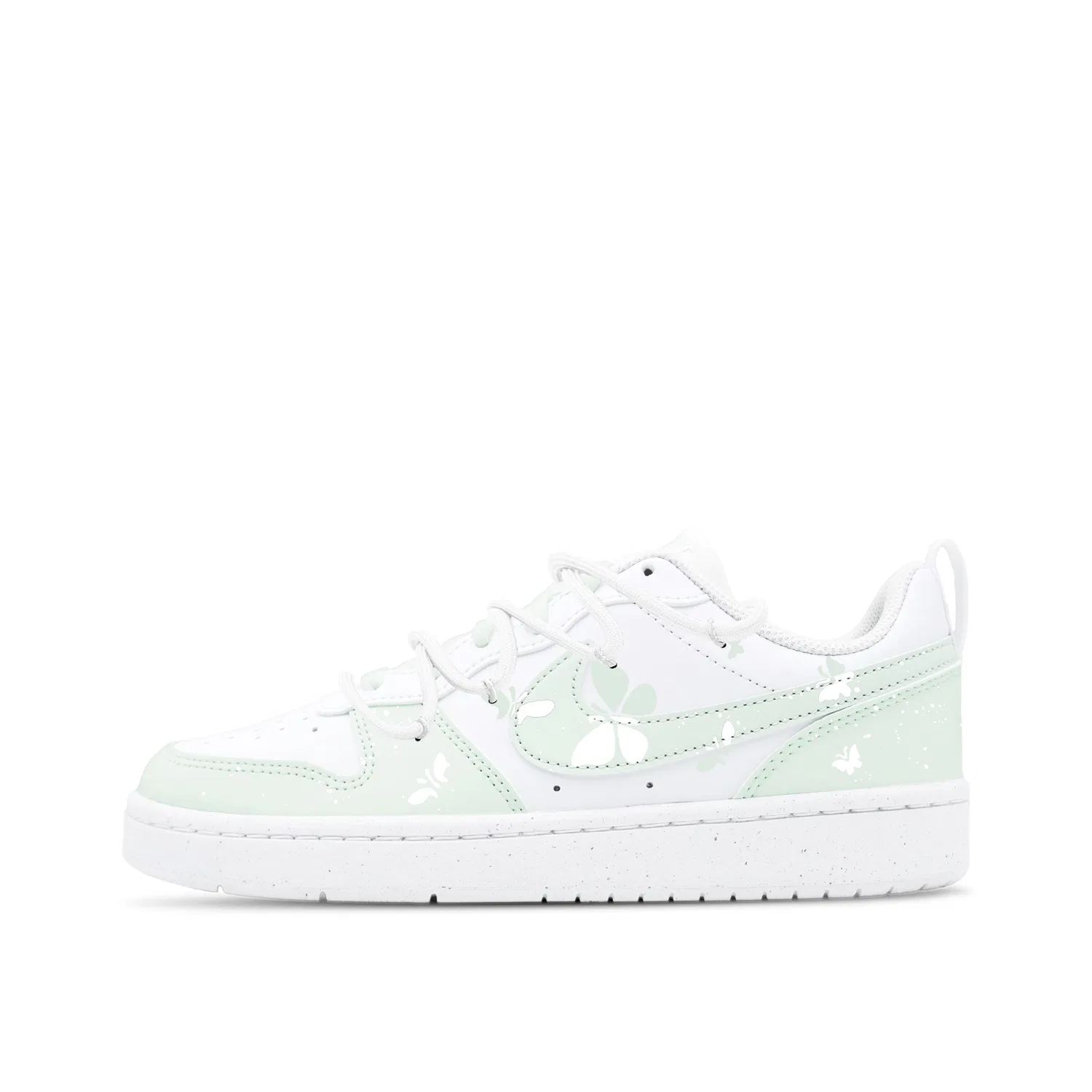 Детские кеды Nike Court Borough Low 2 Leather Green/White