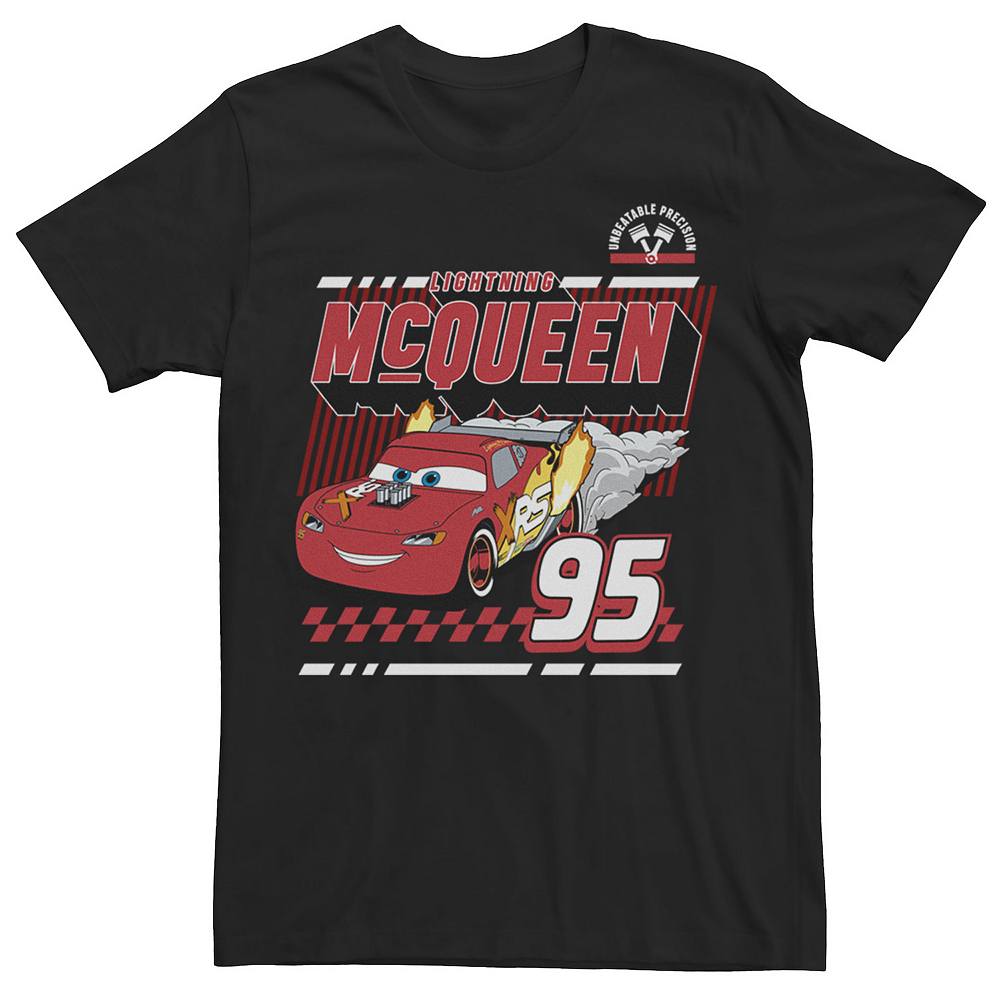 

Мужская футболка Disney/Pixar's Cars McQueen Retro 95 с графическим рисунком Disney / Pixar, черный