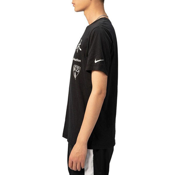 Футболка basketball brooklyn quick dry short sleeve black Nike, черный — фото 3