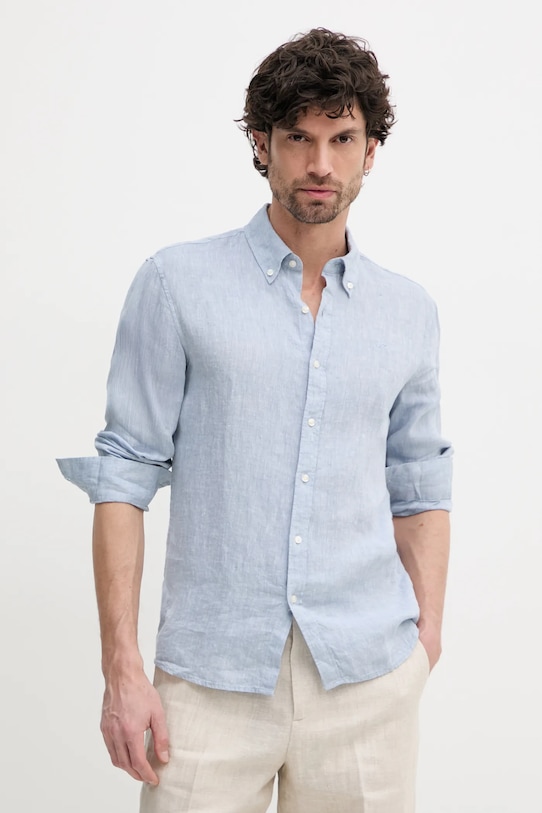 

Льняная рубашка Michael Kors, синий