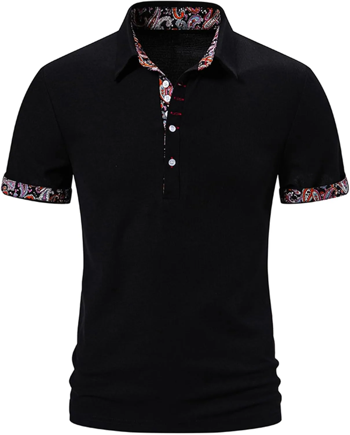 

Мужская поло 2024 классическая с коротким рукавом и пуговицами QUNPIU