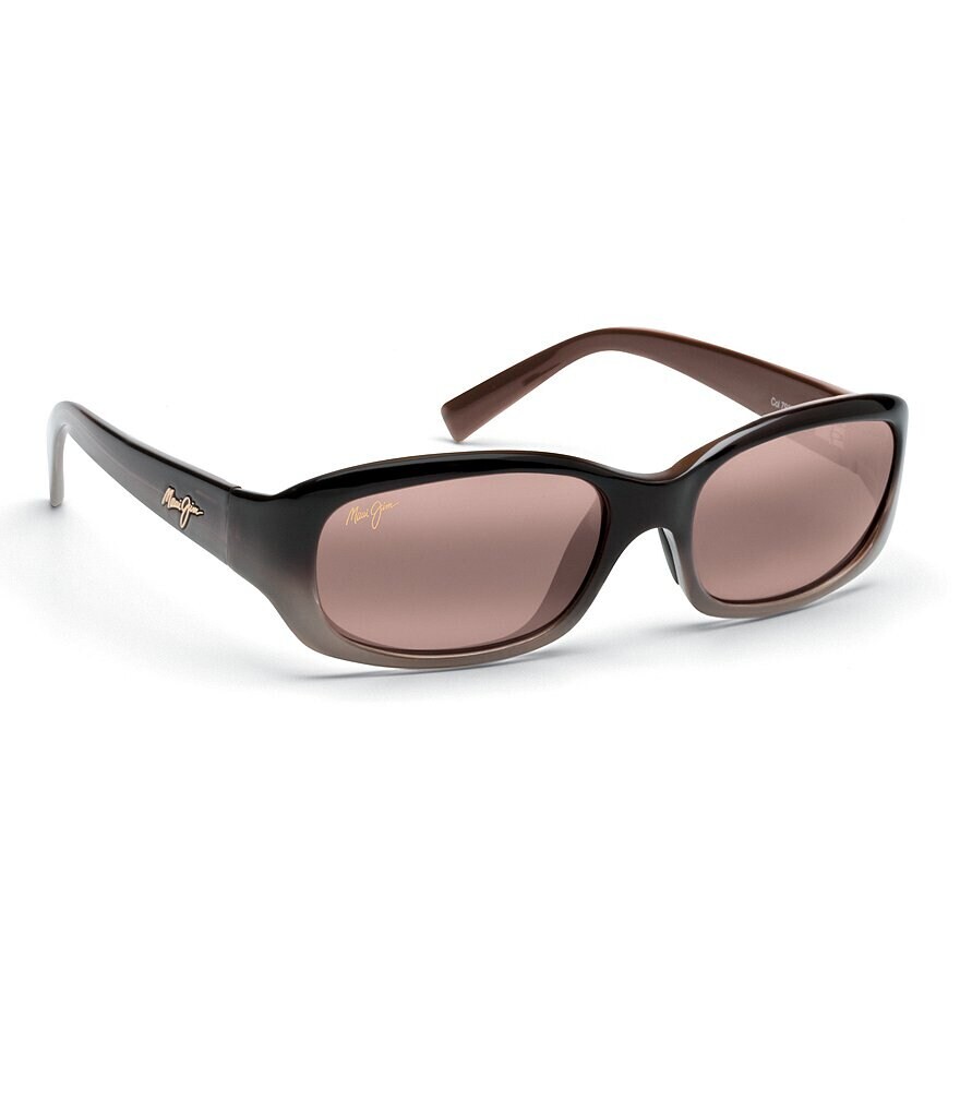 Прямоугольные солнцезащитные очки Maui Jim Punchbowl PolarizedPlus2 54 мм, коричневый