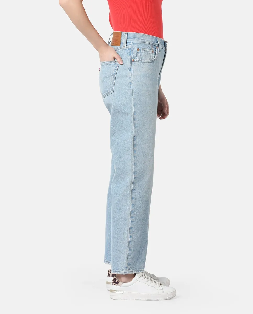 Женские джинсы 501® 90-х годов длиной до щиколотки Levi's, голубой — фото 4