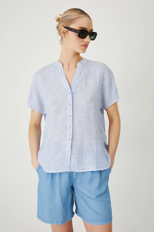 

Льняная блузка Medicine, синий