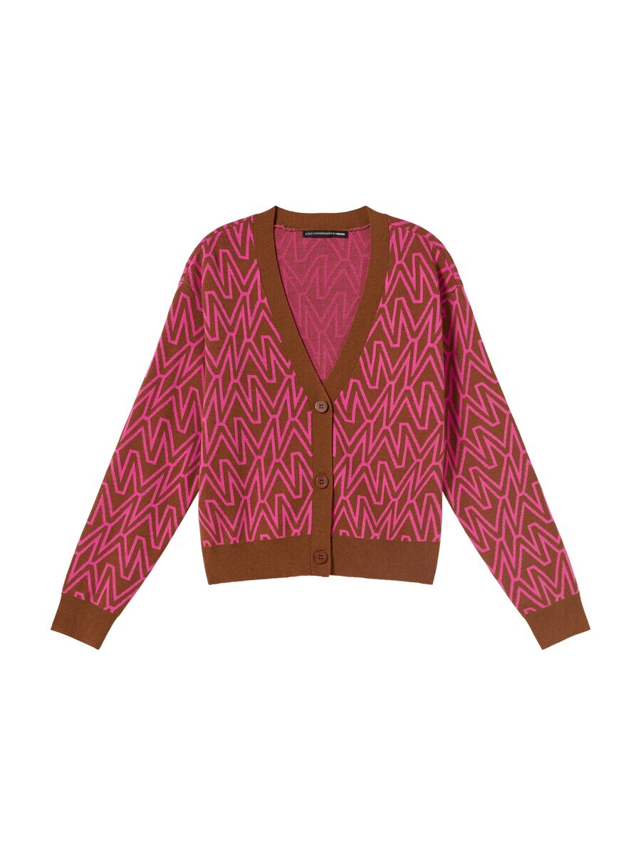

Вязаный кардиган Lola Casademunt Knit Cardigan, коричневый