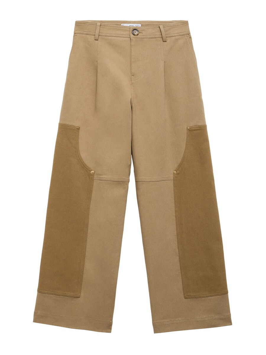 

Обычные брюки со складками спереди MANGO JORDI, Camel