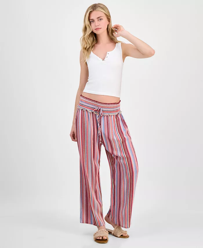 

Юношеские мягкие укороченные брюки свободного кроя с принтом Kingston Grey, мультиколор