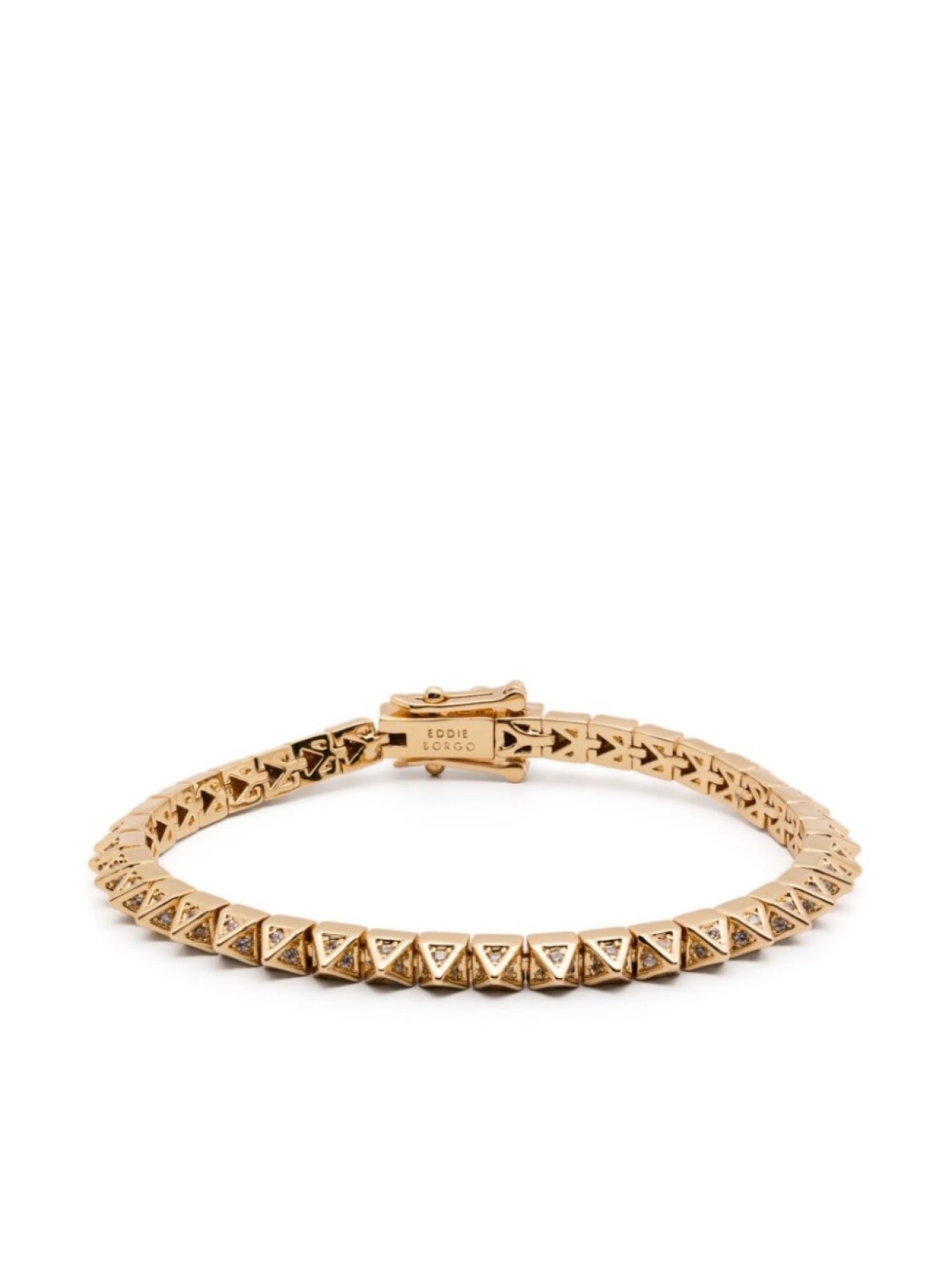 

Теннисный браслет Pavé Pyramid Eddie Borgo, золотой