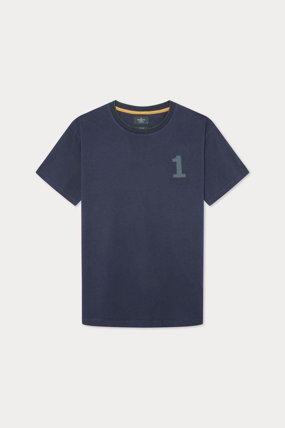 

Футболка Hackett Heritage Number 1 с коротким рукавом, темно-синий