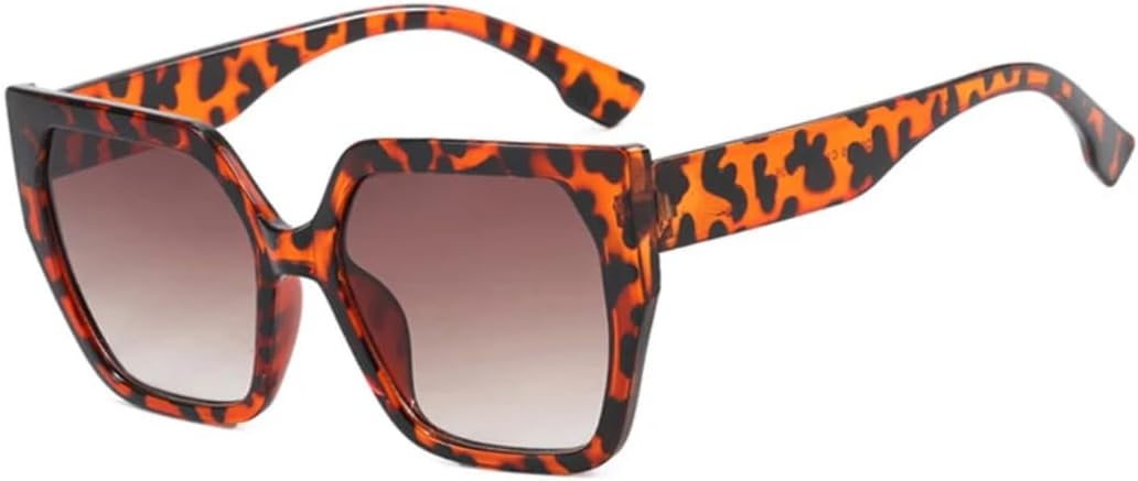 

Солнцезащитные очки с защитой от УФ-излучения UV400 | Легкая оправа, цветные линзы | Для женщин и мужчин, для занятий спортом на открытом воздухе и вождения DSVIGF, Leopard-brown