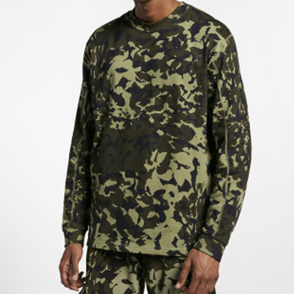 Футболка lab x mmw с длинным рукавом legion green Nike, зеленый — фото 3