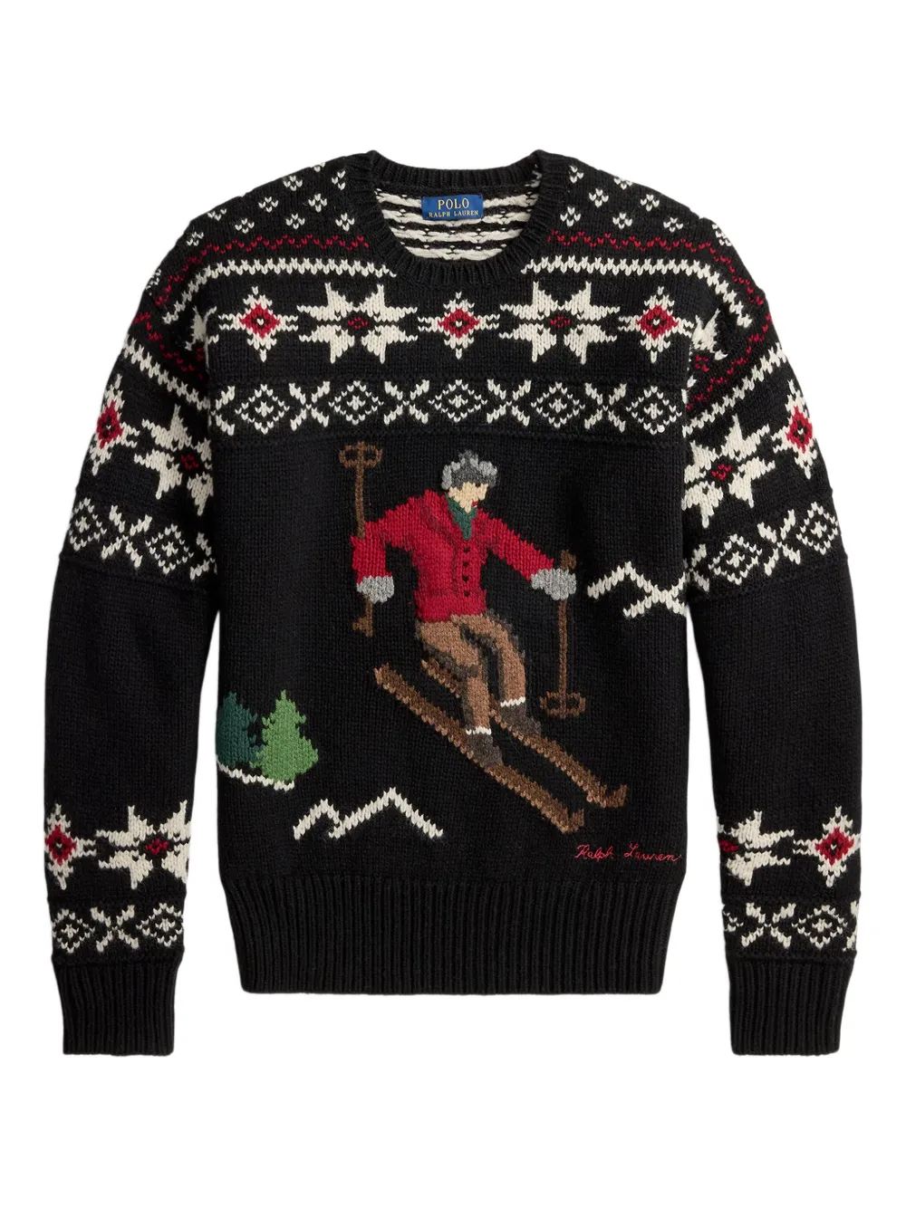 

Джемпер с длинными рукавами "Лыжник" Polo Ralph Lauren, черный