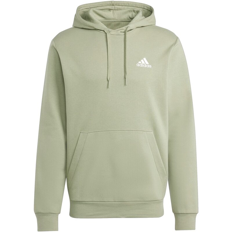 

Толстовка с капюшоном Essentials из флиса Adidas, цвет tengrn