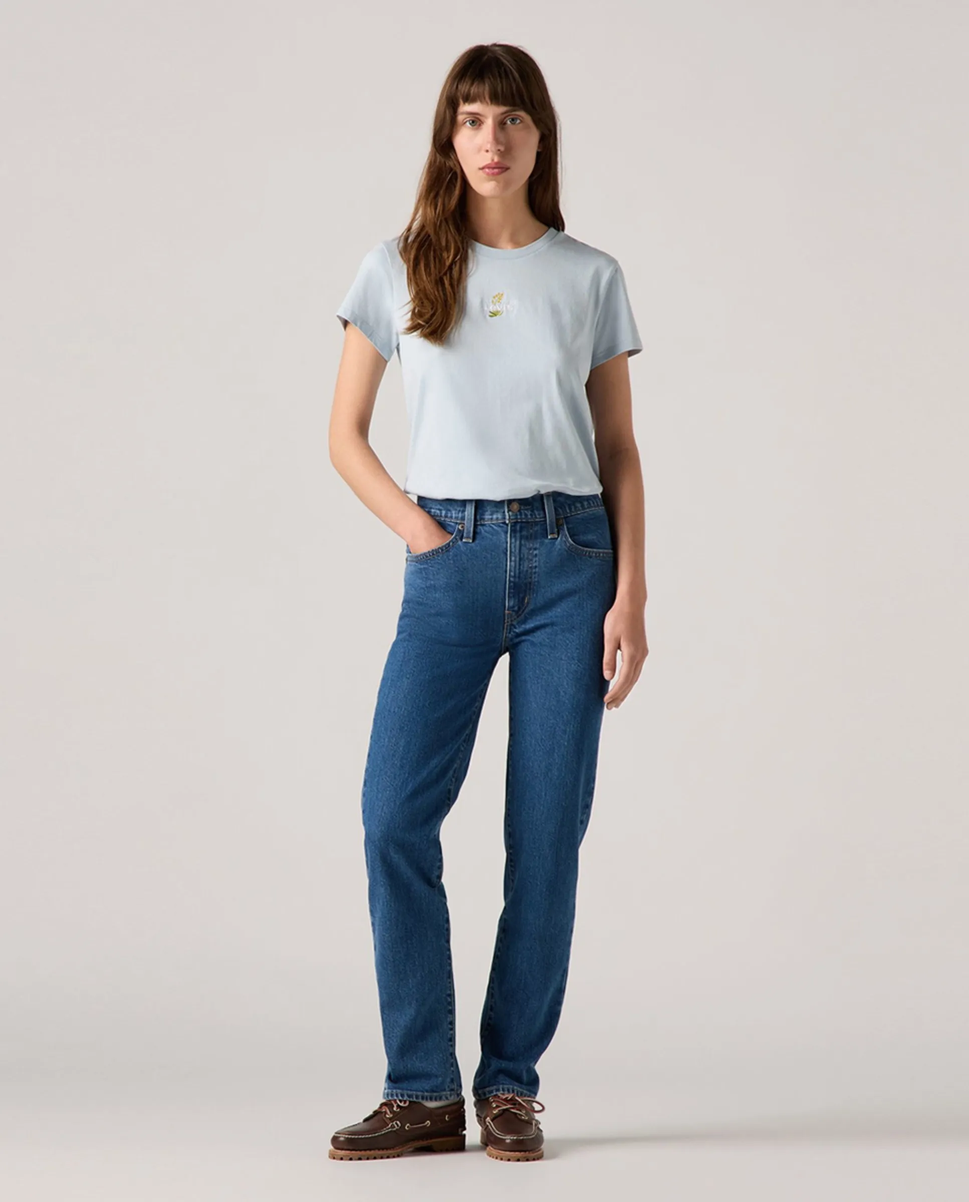 

Женские джинсы Vaquero recto 724 с высокой талией и прямыми штанинами Levi'S, синий