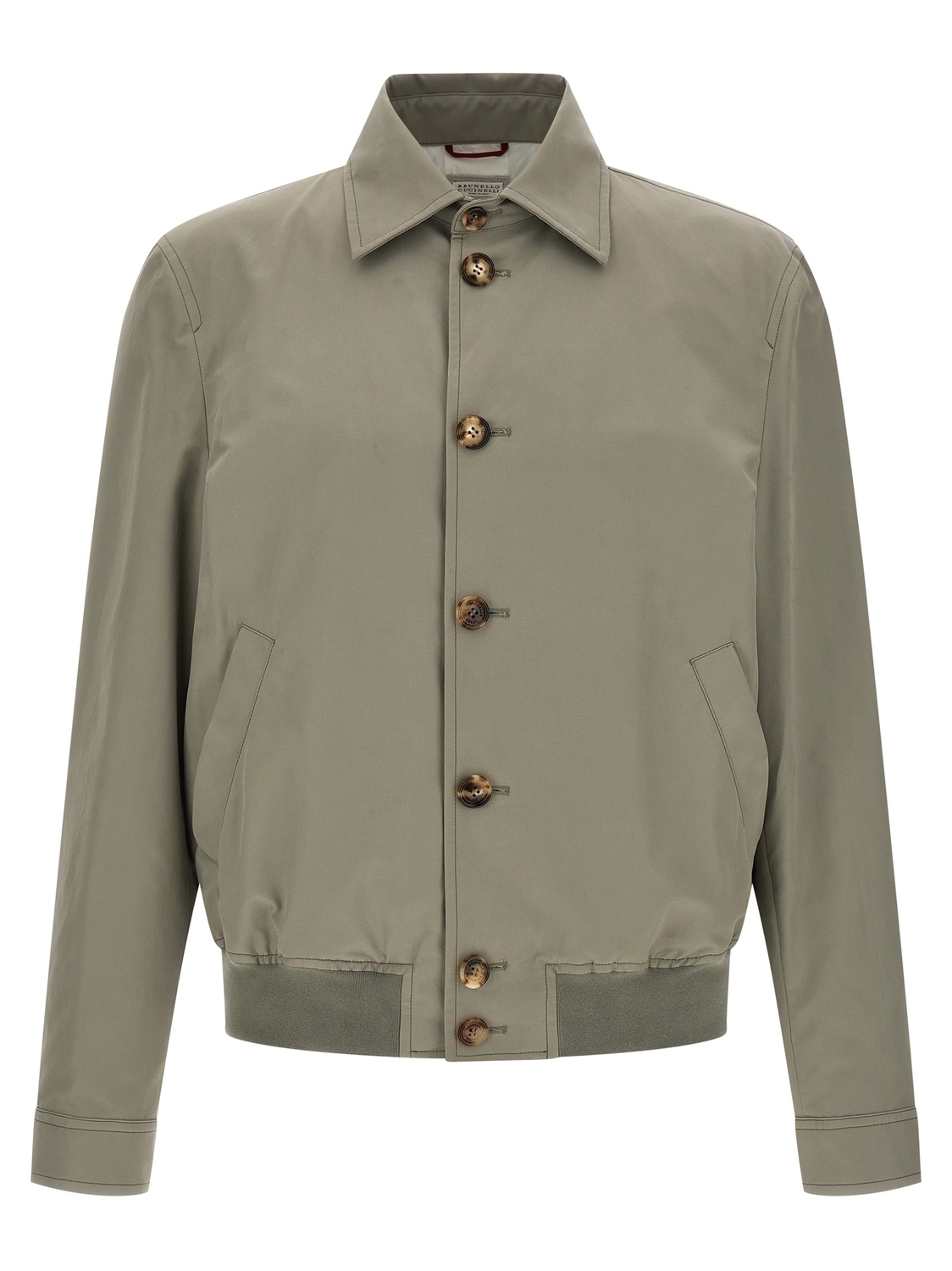 

Хлопковая куртка Brunello Cucinelli, зеленый