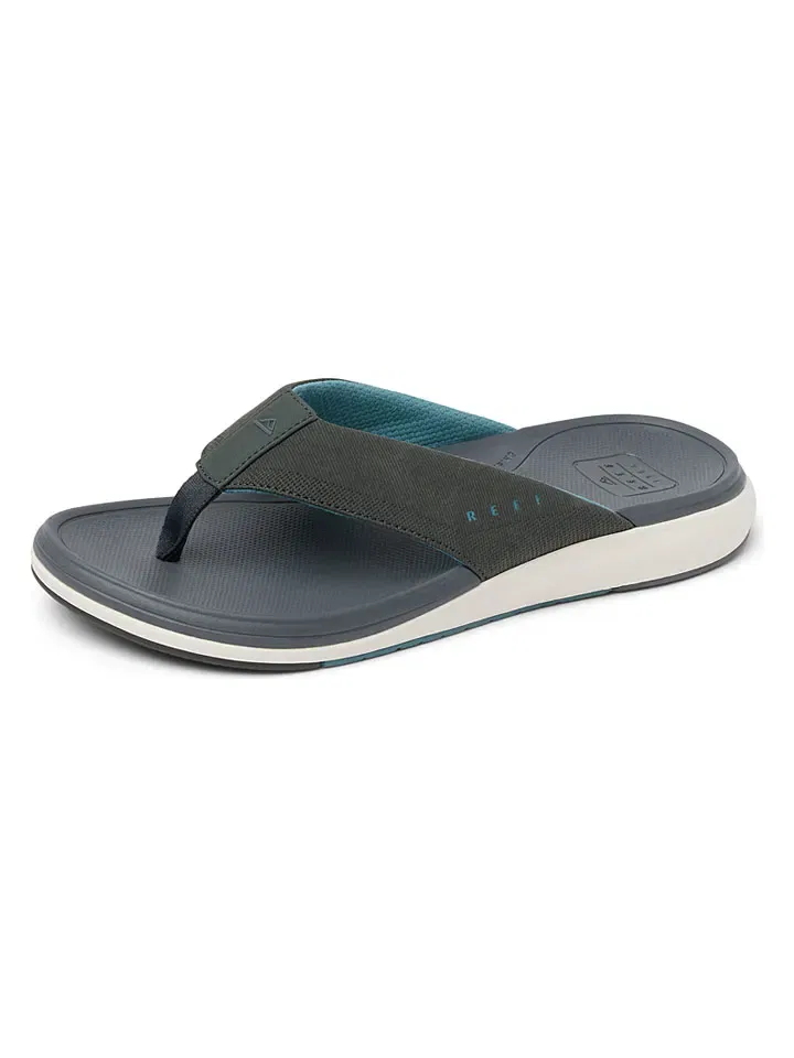 Вьетнамки Cushion Norte Reef Антрацит/Бирюза — фото 2