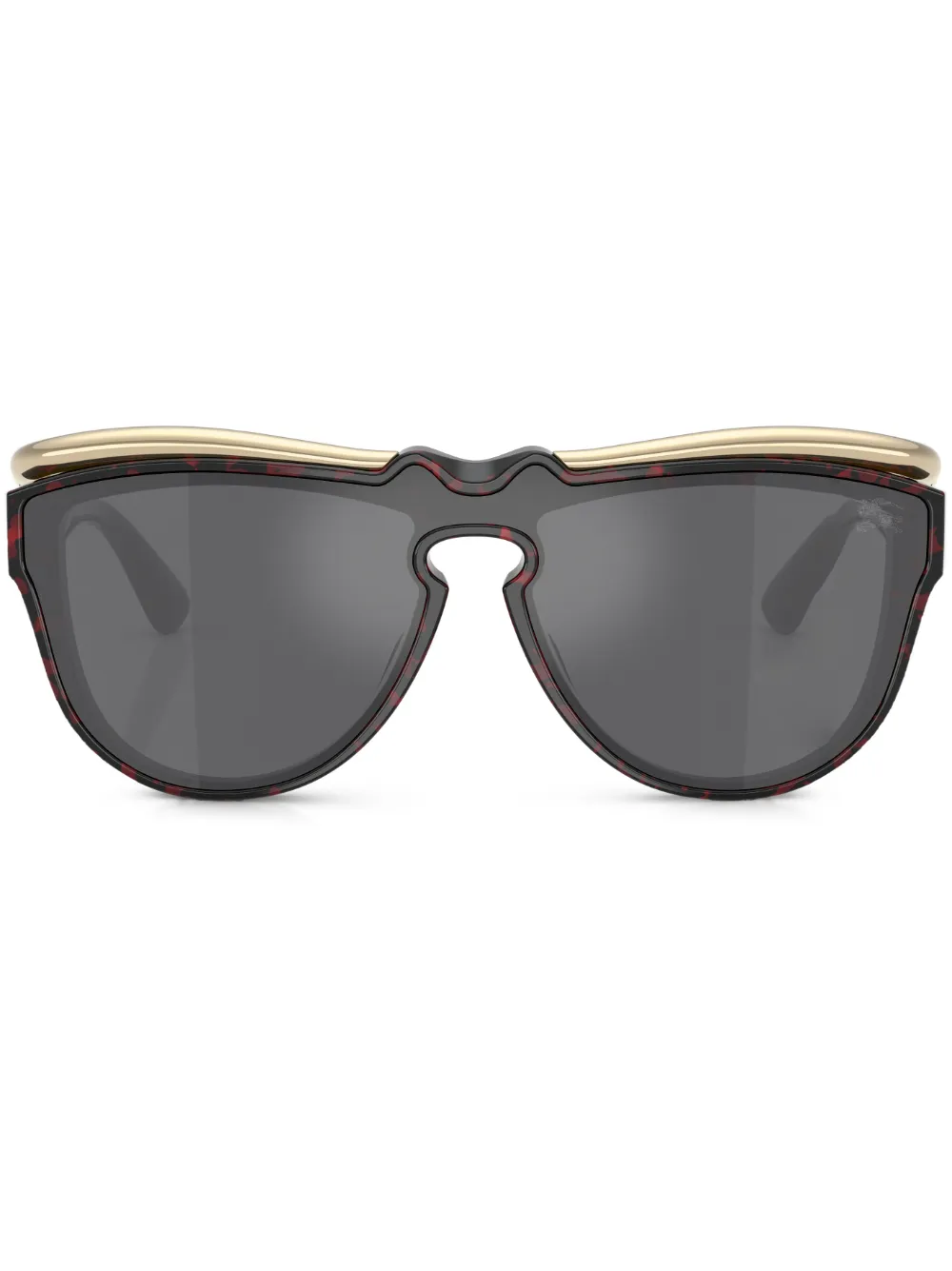 

Солнцезащитные очки в массивной оправе Burberry Eyewear, красный