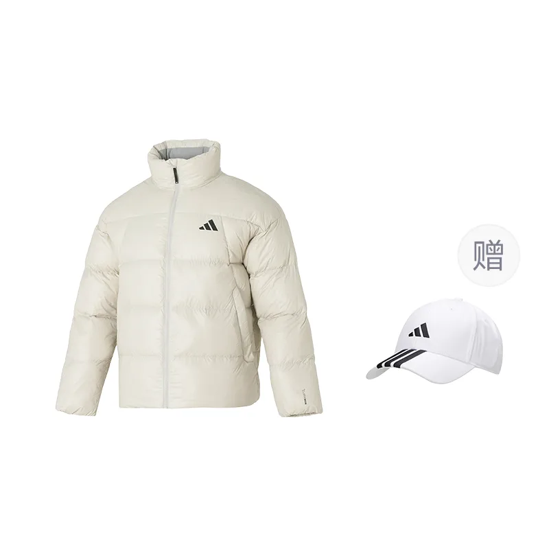 Куртка и пальто мужские пуховые Adidas, белый (Comes with Adidas Hat*1)