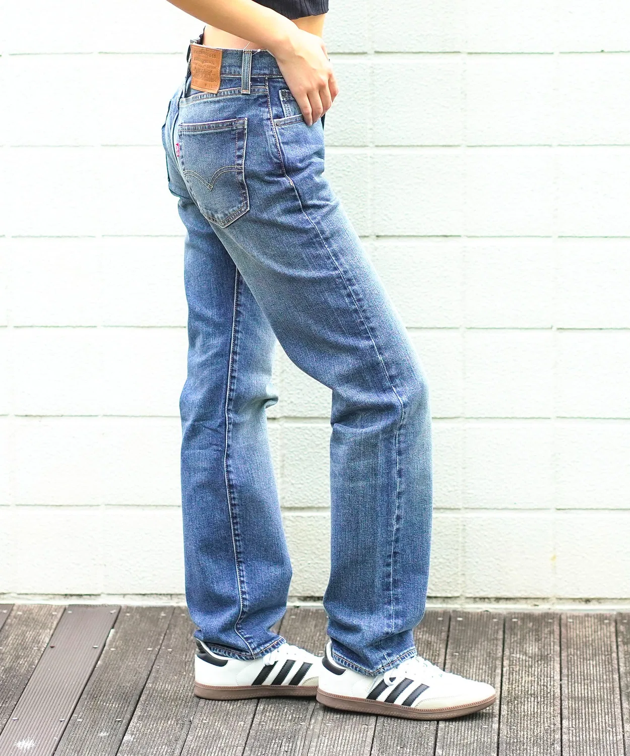 Джинсы 505 Regular Straight Levi's Antique Wash, синий — фото 3