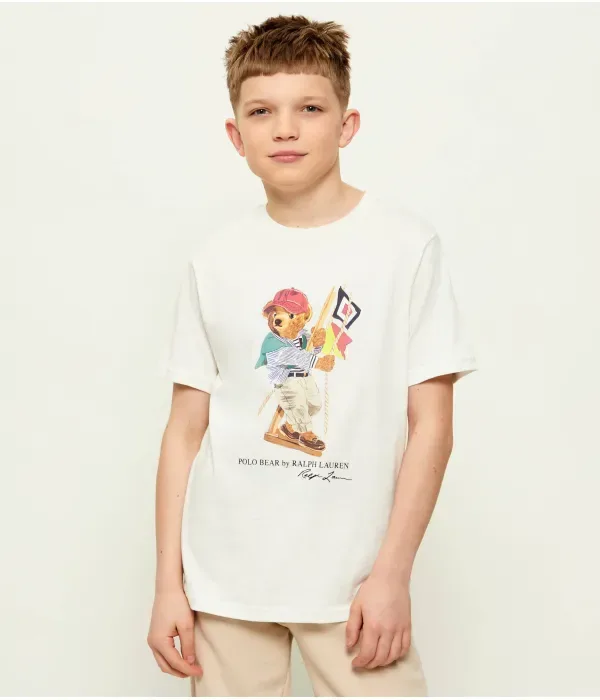 Футболка regular fit Polo Ralph Lauren, экрю