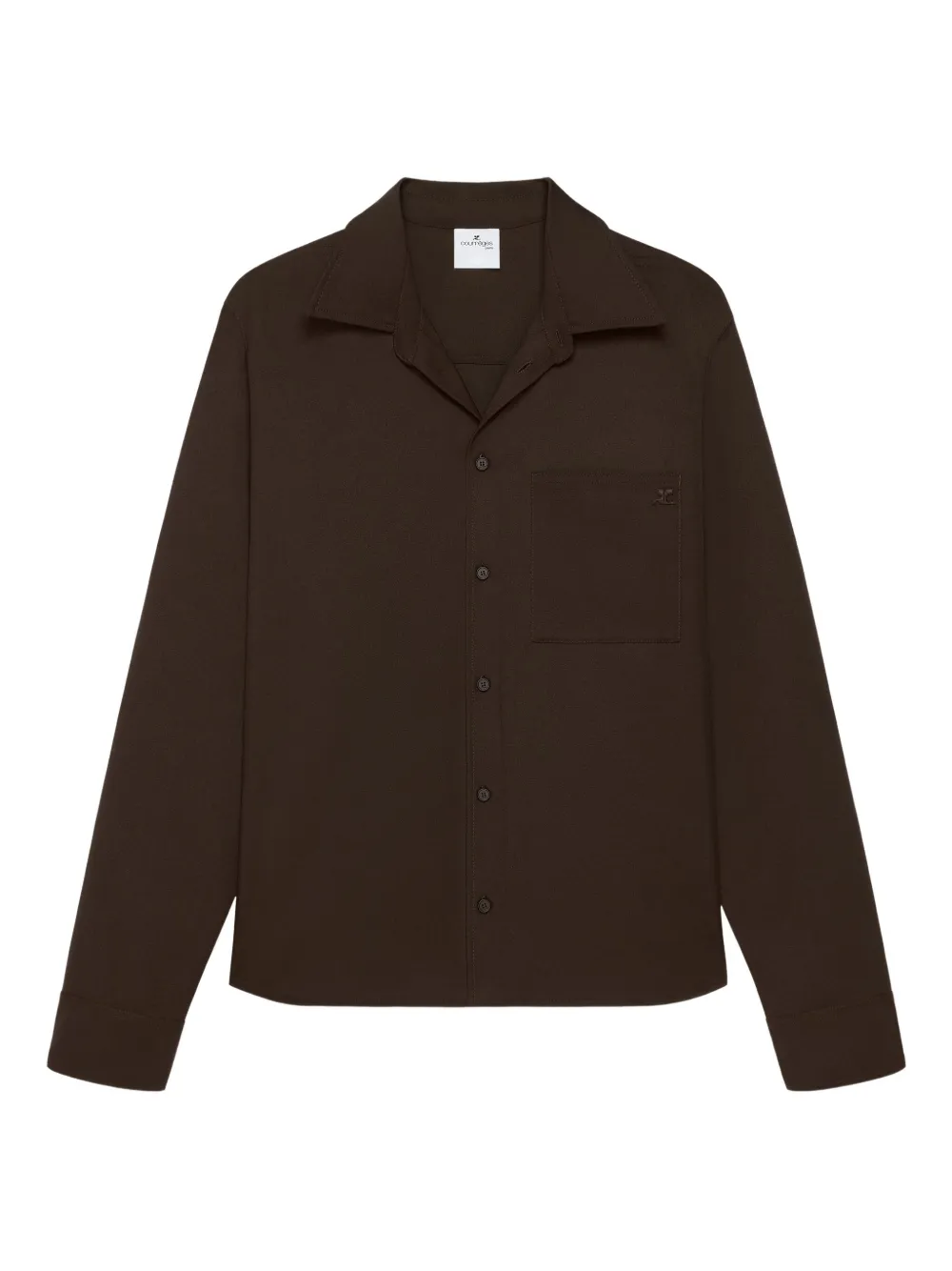 

Рубашка на пуговицах Courrèges, коричневый