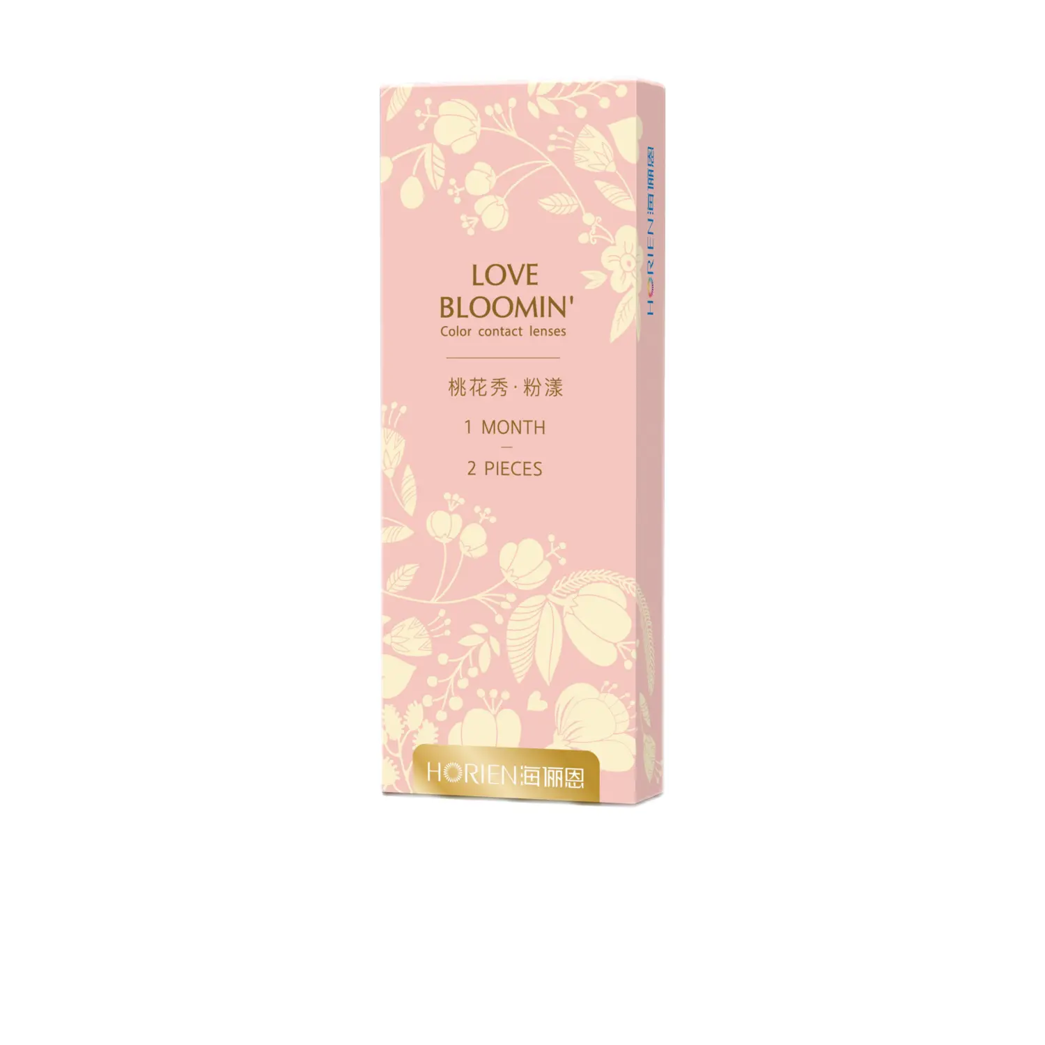 

HORIEN Контактные линзы Peachy Pink Glow Brown Shades ежемесячной замены 2 шт влагосодержание 38% 42%