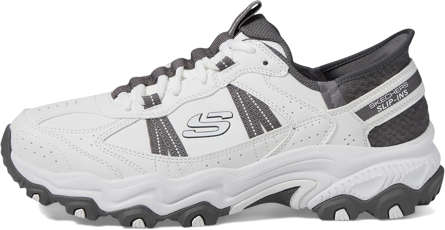 Мужские кроссовки Skechers Stamina без застежек, белый/серый — фото 4