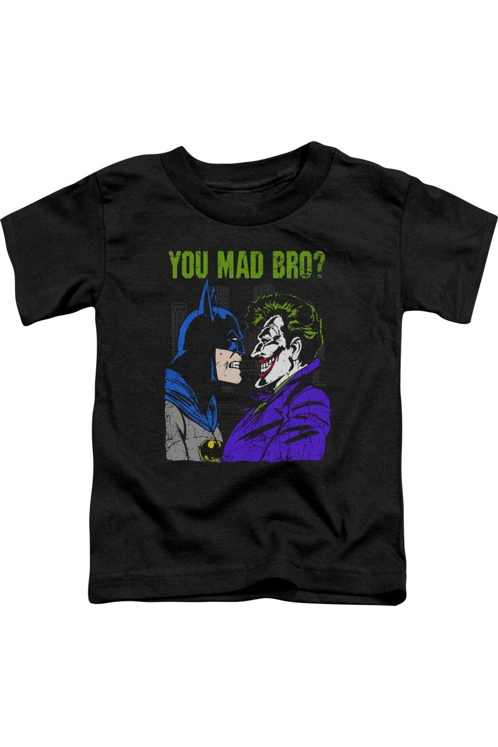 

Футболка с коротким рукавом DC Comics Mad Bro для малышей Gildan, черный