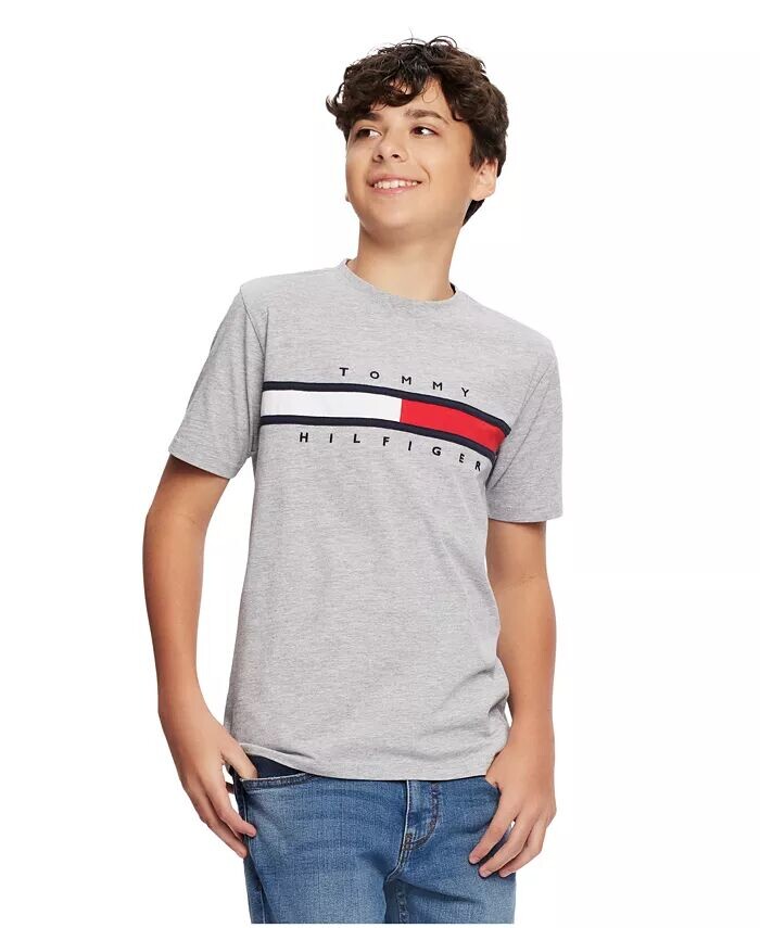 Футболка Big Boy Tommy New Signature Tommy Hilfiger, серый — фото 2