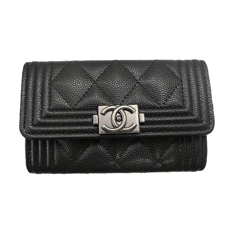 

CHANEL Кожаный кошелек для карт LEBOY
