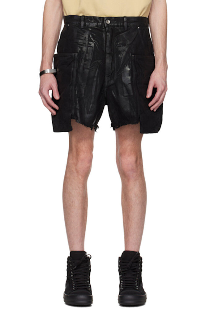 

Черные шорты-карго Hollywood Stefan Denim Rick Owens DRKSHDW
