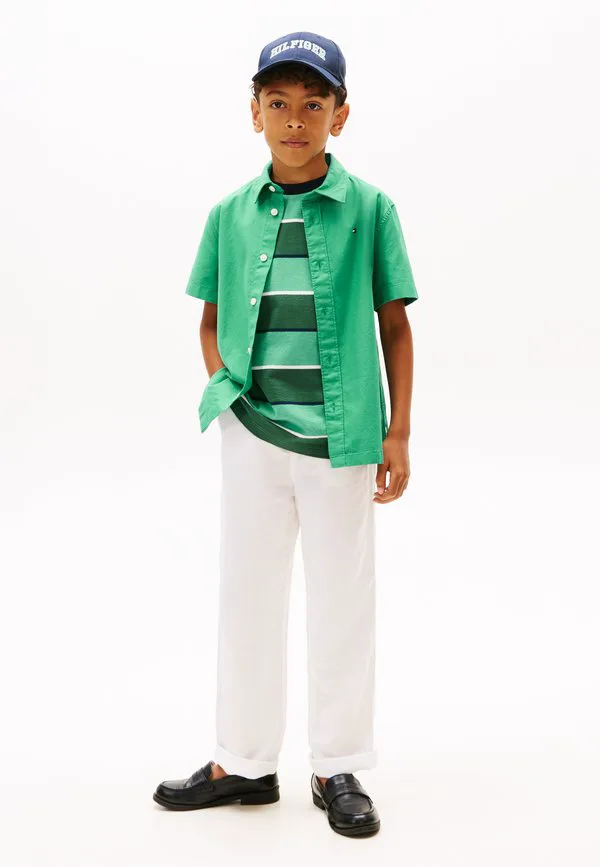 Фирменные свободные брюки из льняной смеси Tommy Hilfiger, White — фото 2