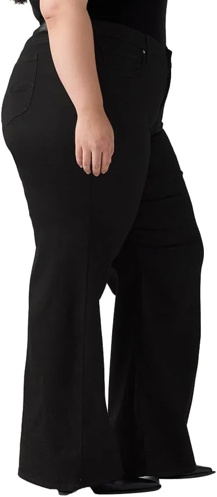 Levi's женские джинсы 318 Shaping Wide Leg, черный — фото 3